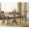 International Concepts Round 36 in Rd Extension Dining Table, 2 RTA Counter Ht Stools, Hickory/Coal, 36 W, 48 L, 35.3 in H K45-36RXT-6B-S6132-2 - alternate 2